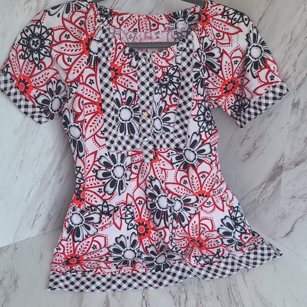 KOI Scrub Top